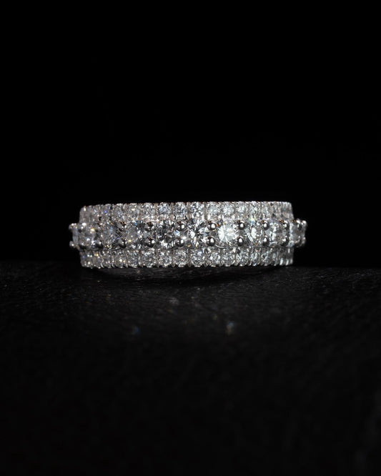 925 silver full band “ ETERNITY” ring VVS